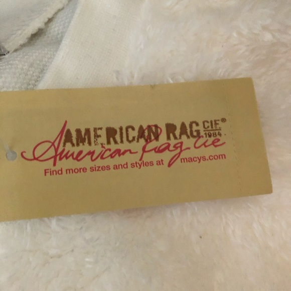 American Rag Fuzzy Sweatshirt / Sweater w/ Pearls - Picture 6 of 6